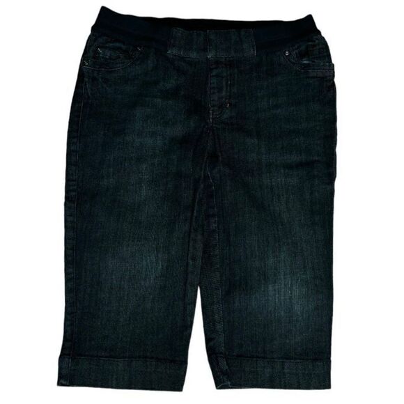 a.n.a. Size small maternity black denim capris - Picture 1 of 6